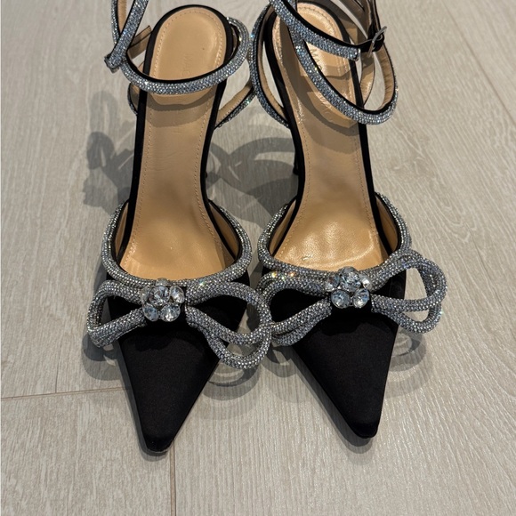 MACH & MACH Elegant Black Heels with Silver Embellishments - Picture 12 of 12